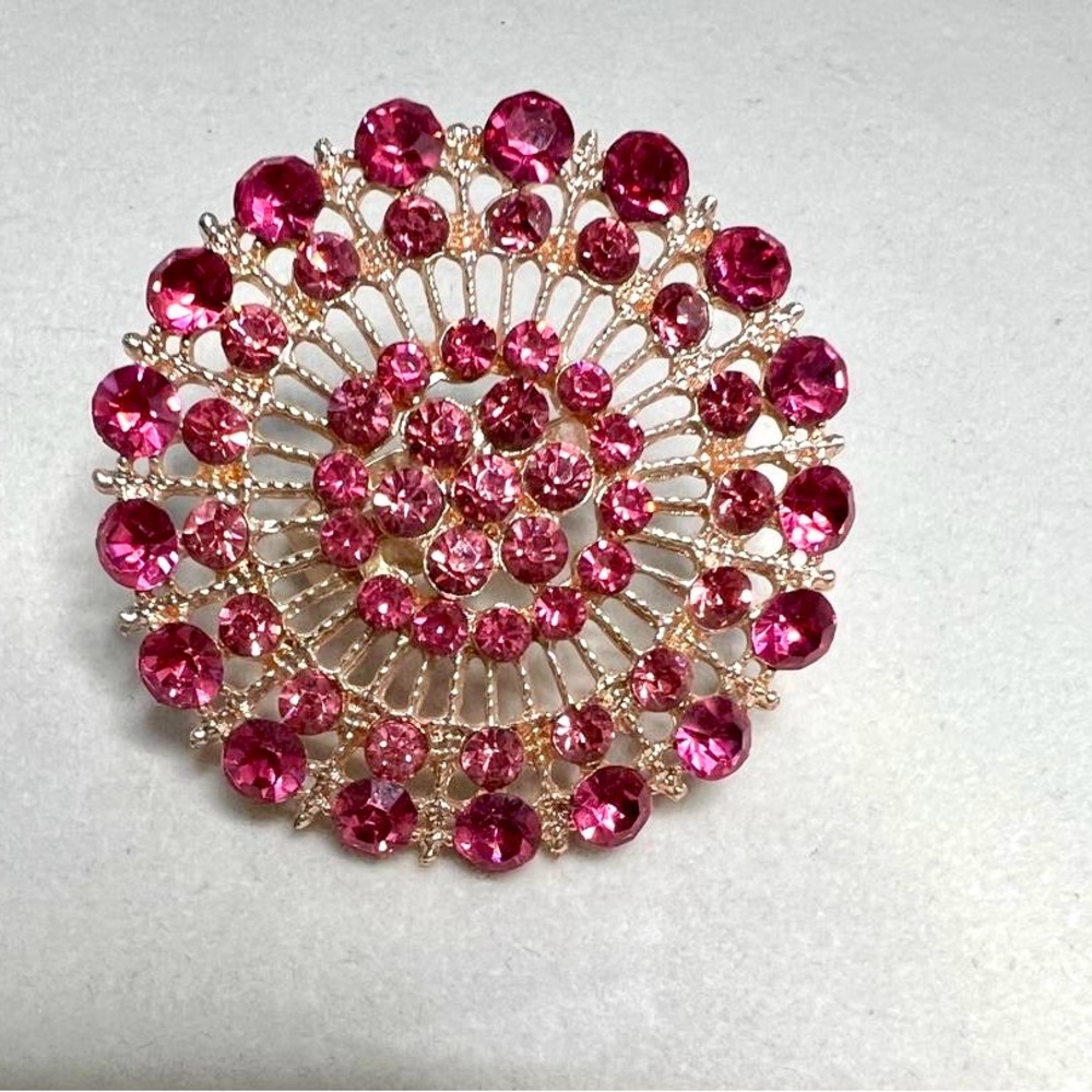Radiant Pink Gemstone Ring